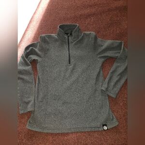 REI Co Op Co-op Youth Grey 1/4 Zip Fleece Pullover Sweatshirt Size Small